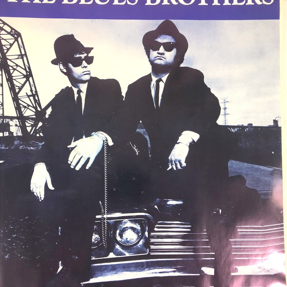 VTG 1990 Blues Brothers Poster A Briefcase Full of Blues 23" W x 35" H READ - Picture 11 of 16